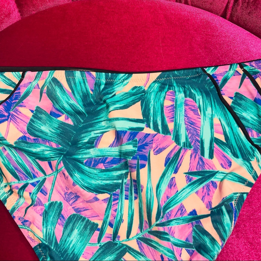 Shade & Shore Botanical Bikini Bottom Only NWOT XL - Picture 7 of 15